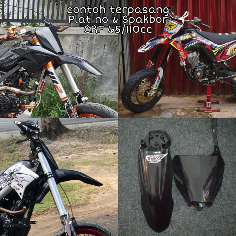 Spakbor fender crf 65 cc 110 cc spakbor crf 65 trail supermoto murah sayap depan crf 110 termurah