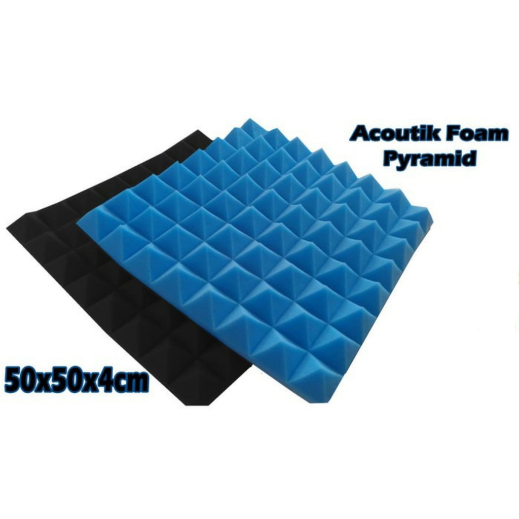 Busa Peredam Suara Pyramid - Soundproof Foam Accoustik 50x50x6 cm