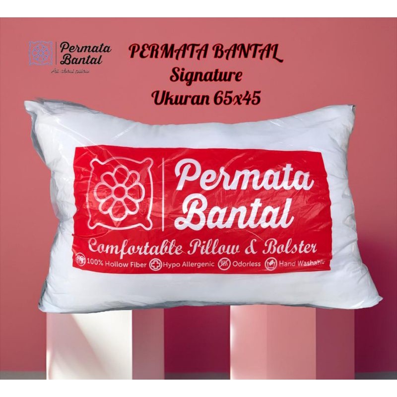 PAKET PERMATA BANTAL Signature Pillow isi silikon 1kg