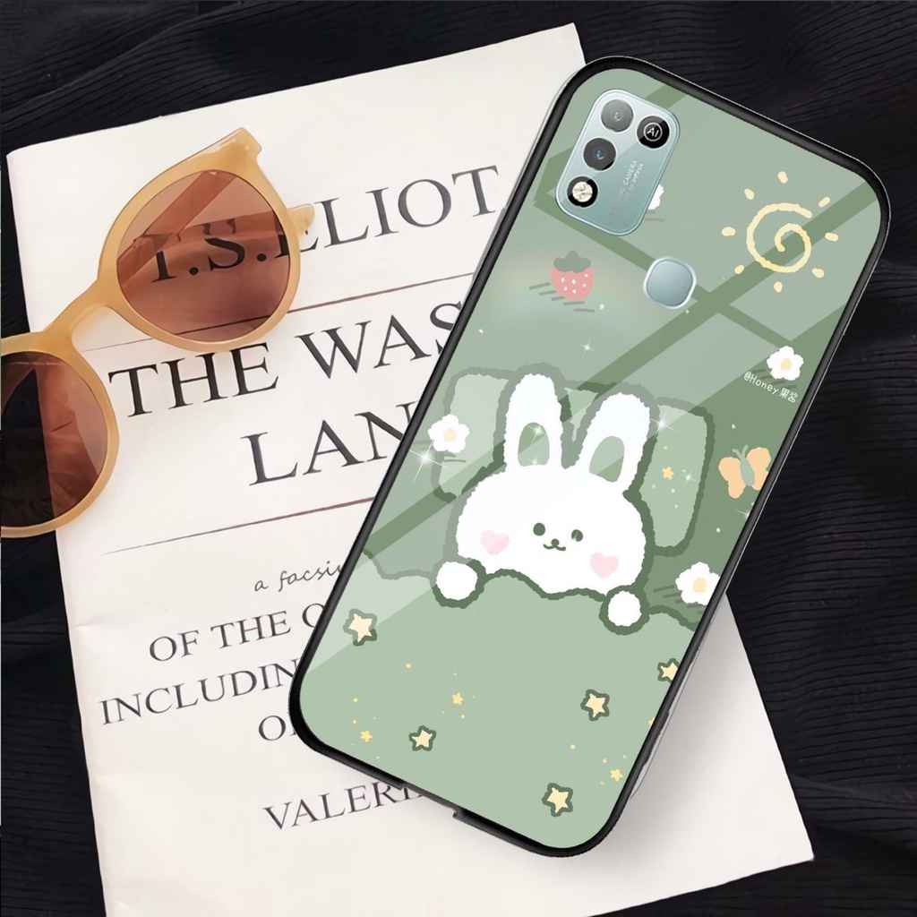 (GC 08) Softcase Kaca Infinix Hot 10 Play 11 Play - Kesing Kaca Infinix Hot 10 Play 11 Play - Case C