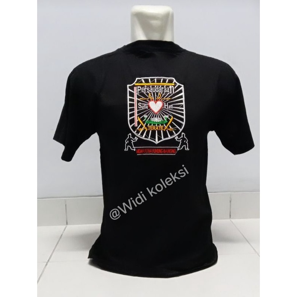 Kaos sh teratai bordir lengan pendek