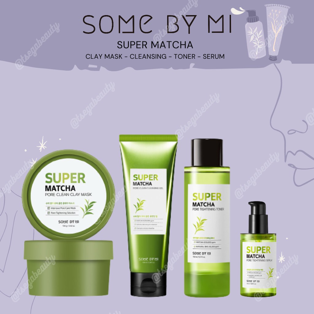 Super Matcha Toner, Serum, Clay Mask Some by Mi