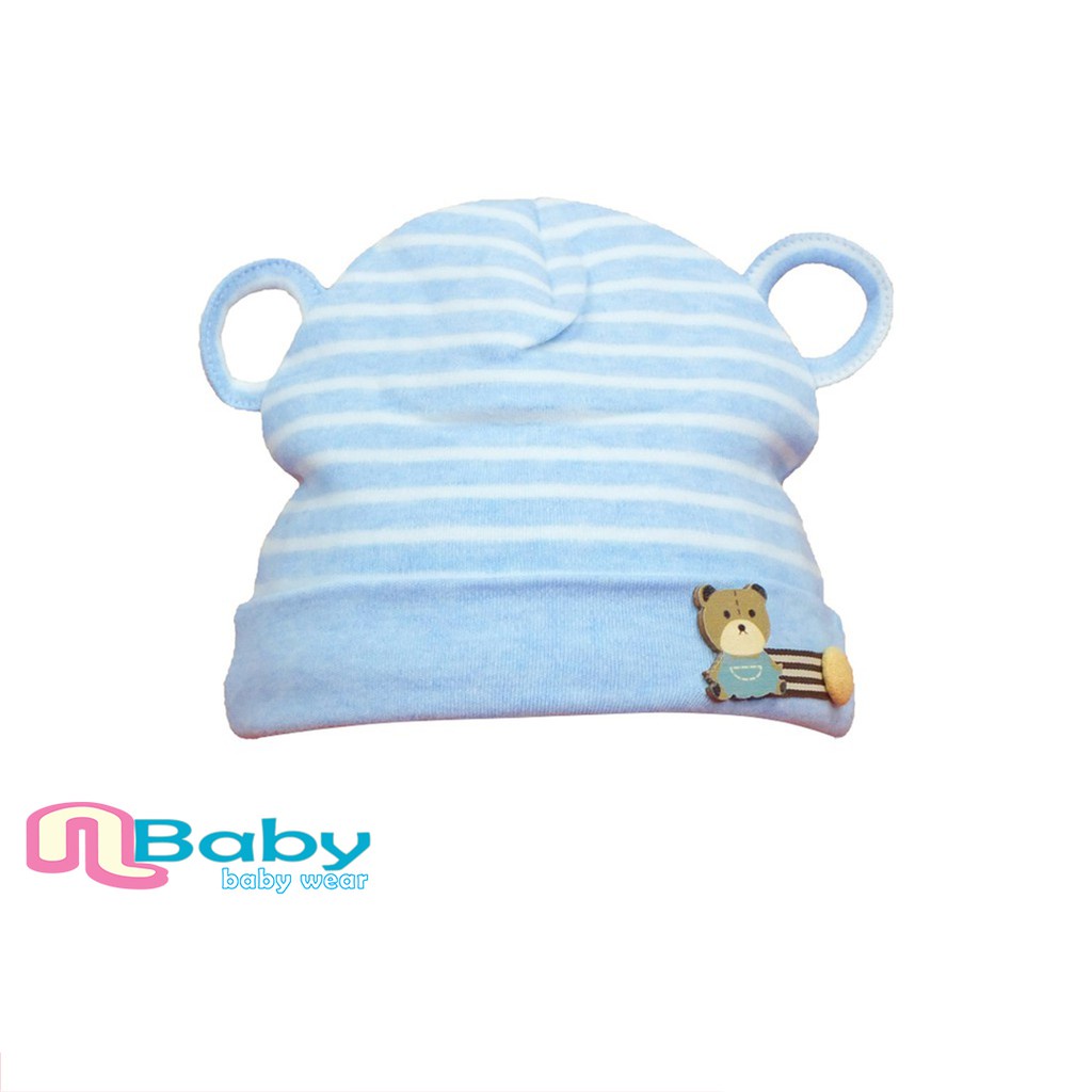 Nbaby Topi Bayi Lucu Striped Bear Beanie (1 Pack = 1 Pc) BCP 3318