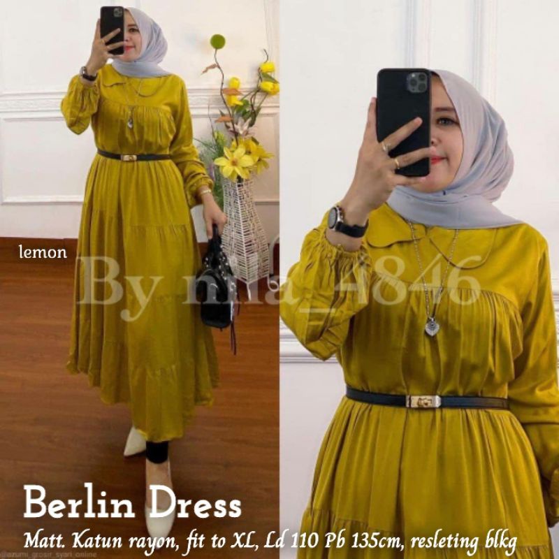 READY STOK BERLIN DRESS ORI LABEL JASMINE