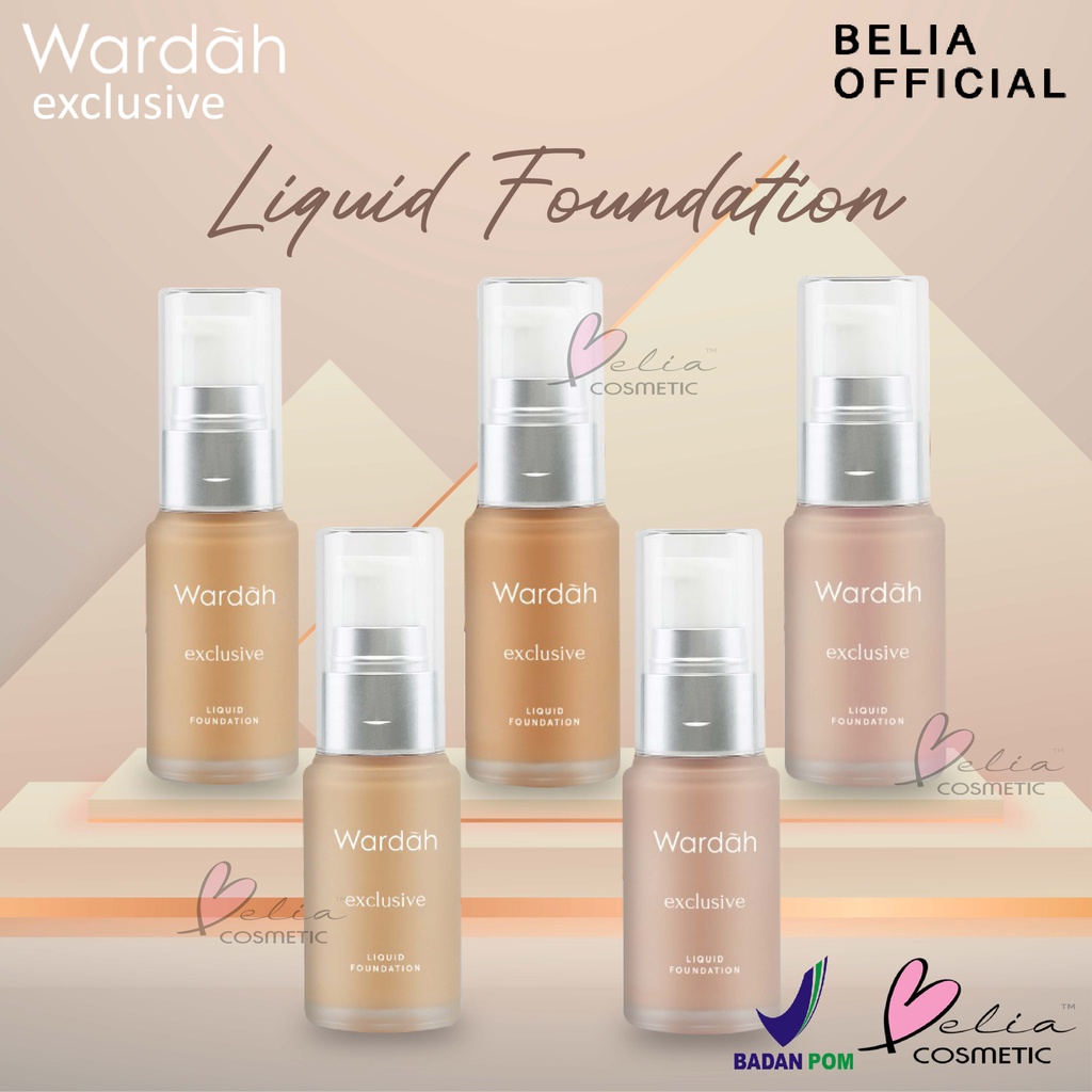 ❤ BELIA ❤ WARDAH Exclusive Liquid Foundation SPF 30 (✔BPOM) 20ml