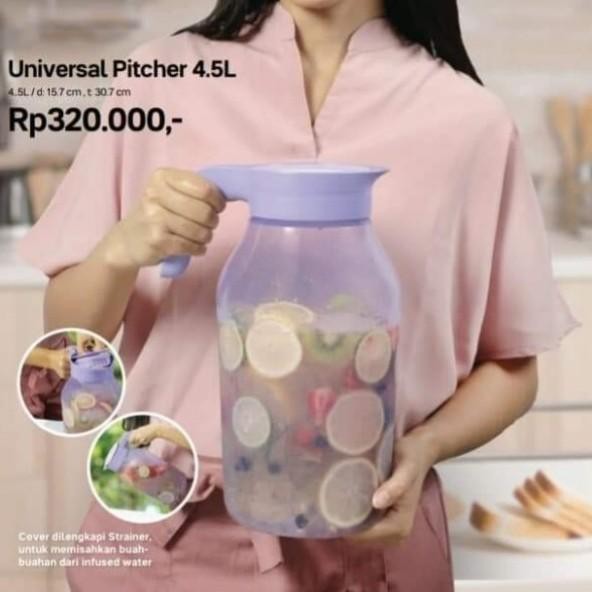 Yule | Promo Agustus,,,, Universal Pitcher 4.5 Liter Warna Ungu By Tupperware