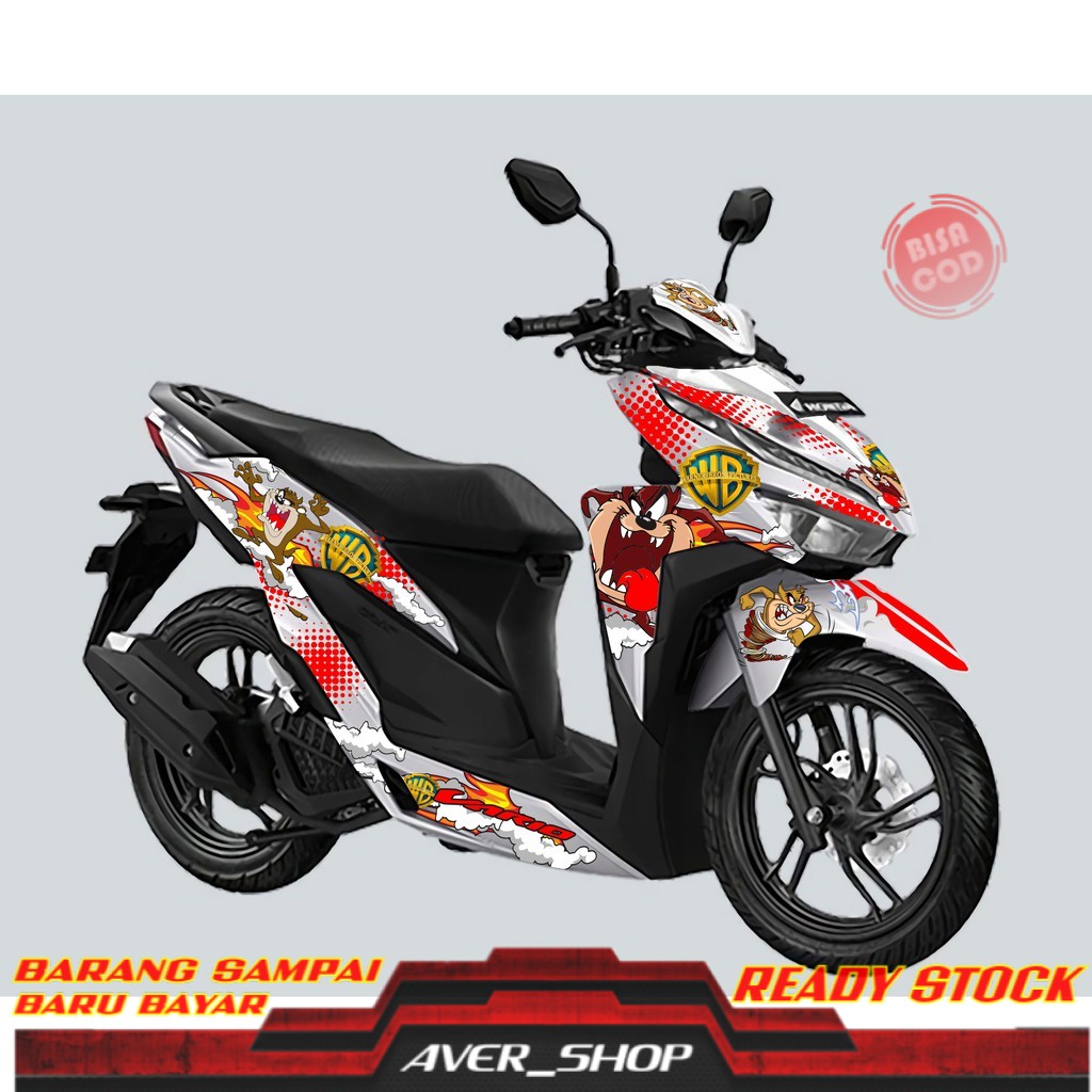 Decal new vario 125 150 led full body Striping motor vario full motif variasi Sticker motor vario