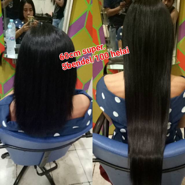 Hair extension 100% human hair 60-65cm