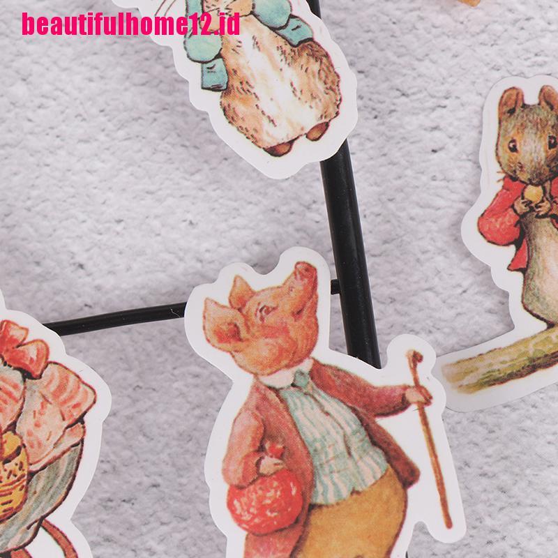 【beautifulhome12.id】11Pcs Stickers DIY Scrapbooking Cartoon Peter Rabbit Album Sticker Pack