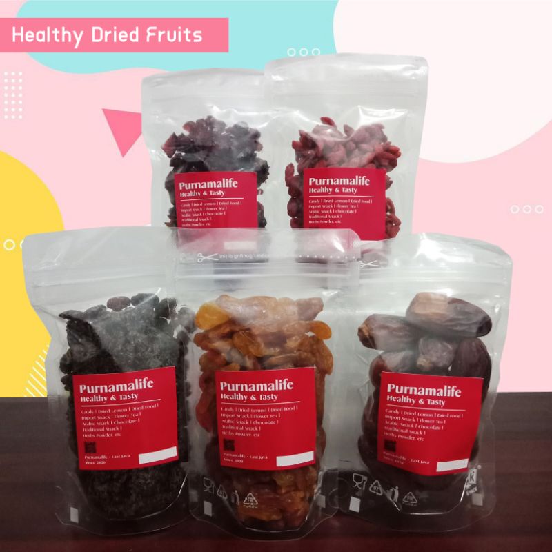 

Dried cranberry l dried goji berry Kiche Apricot kurma kering tunisia tangkai l kismis kuning hitam