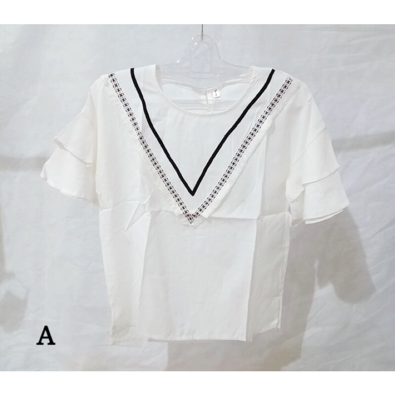 Baju atasan wanita korea style 2 warna terbaru