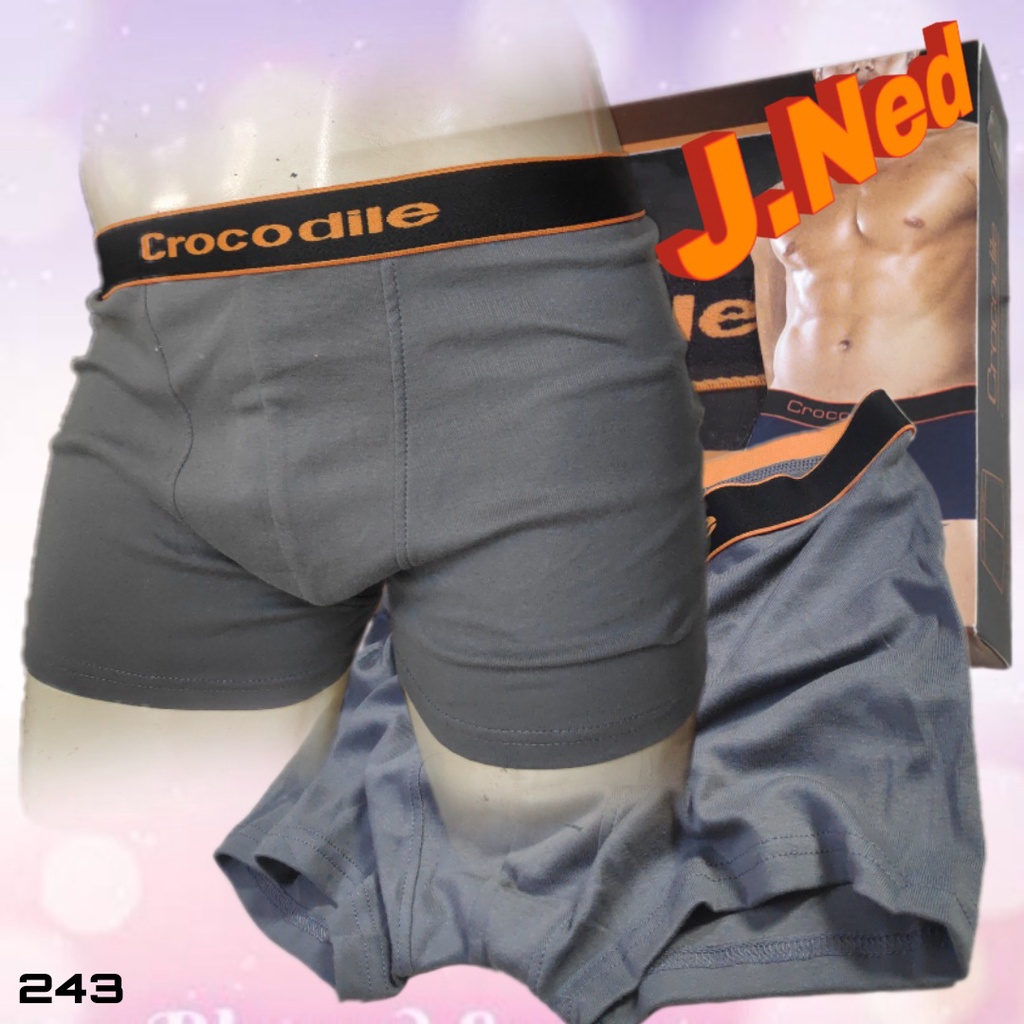 J243 - BOXER PRIA CROCODILE SIZE S - XL HARGA PER BOX ISI 1 PCS