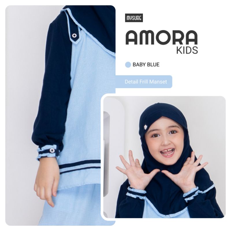 BAJU ROK MUSLIM ANAK © AMORA DRESS KIDS SET MYSURE