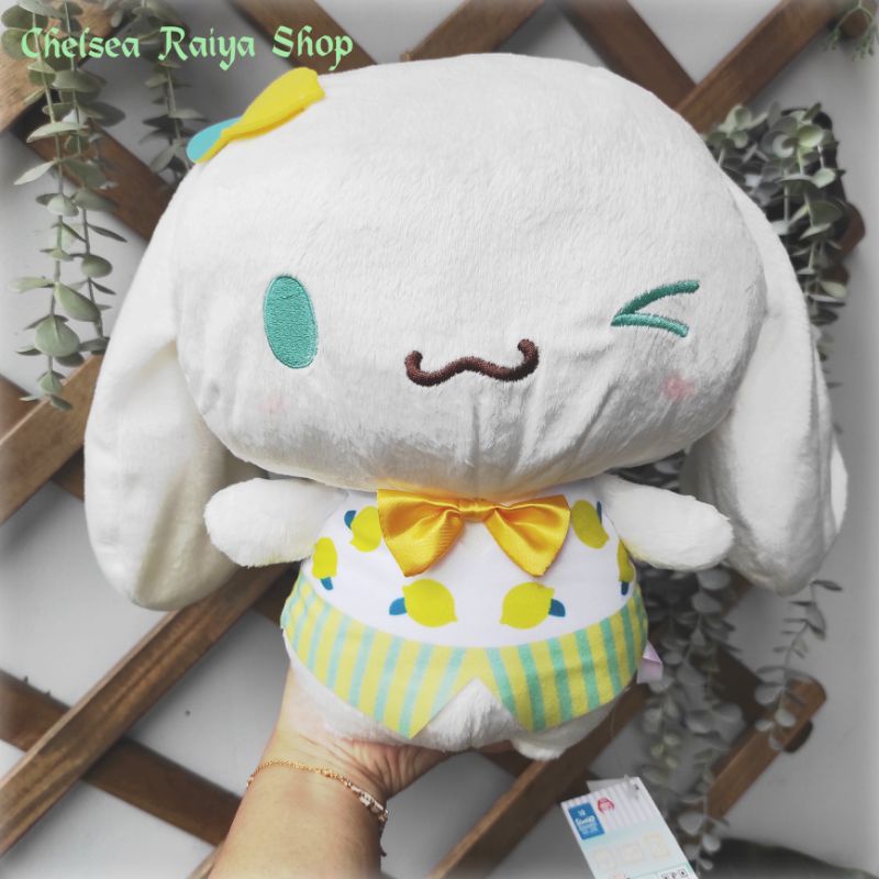 Boneka Plush Sanrio Cinnamoroll 28cm Toreba Furyu Lemon Lemonade Wink Eye Edition Cinamoroll Cinamor