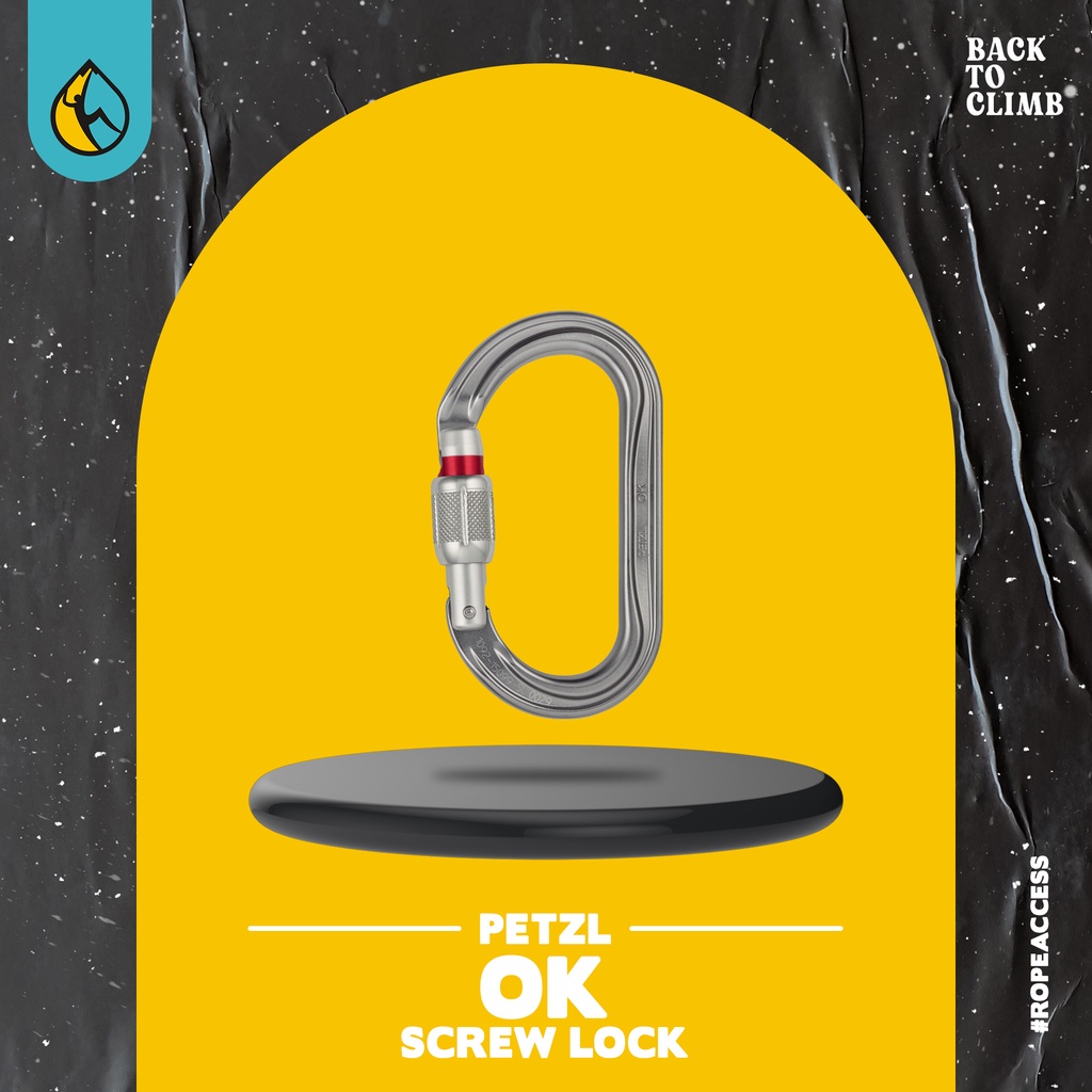 Petzl OK Carabiner screw lock New