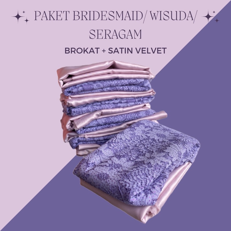 Paket Seragaman Bridesmaid / Baju Nikah / Baju Wisuda/ Seragaman Keluarga