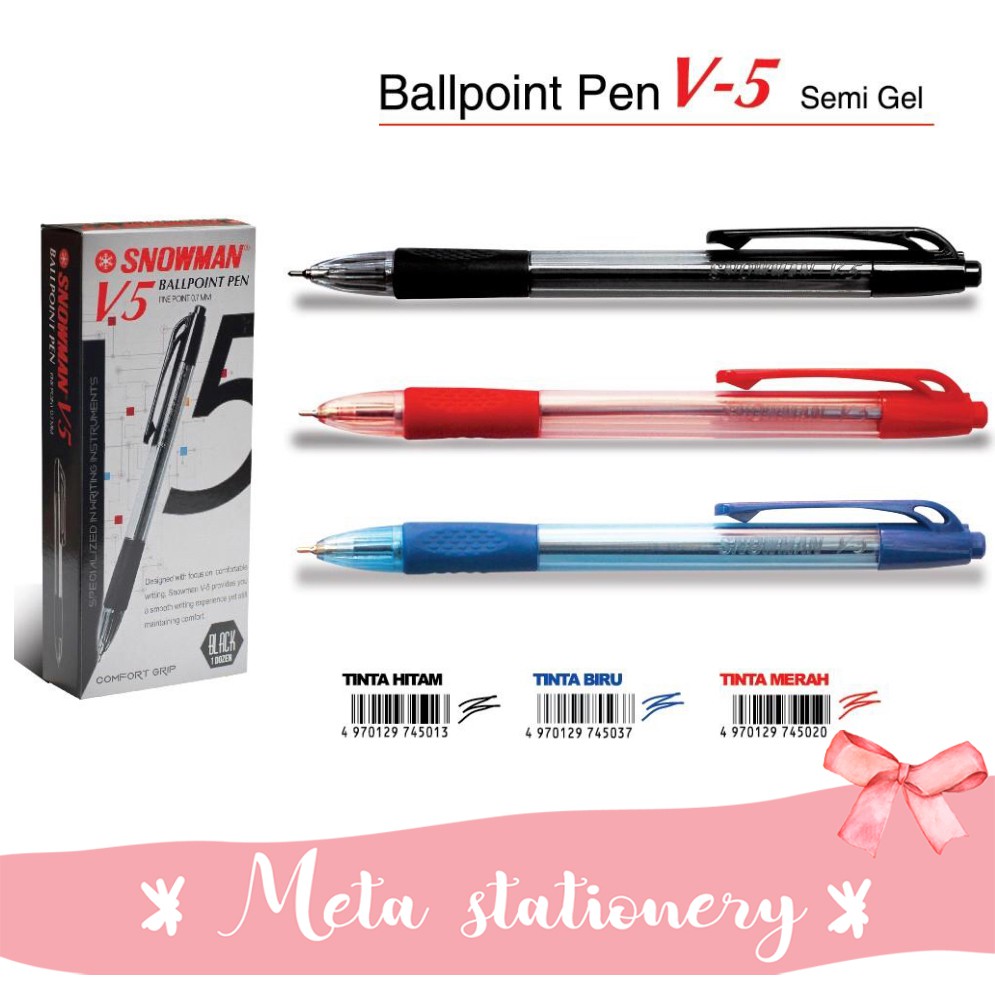 

Pulpen Snowman V-5 (1pc)