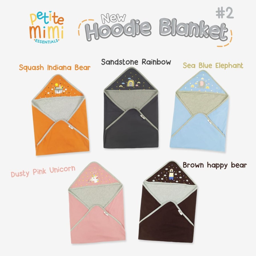 Makassar ! Selimut Blanket Essential Hoodie Topi Petite Mimi