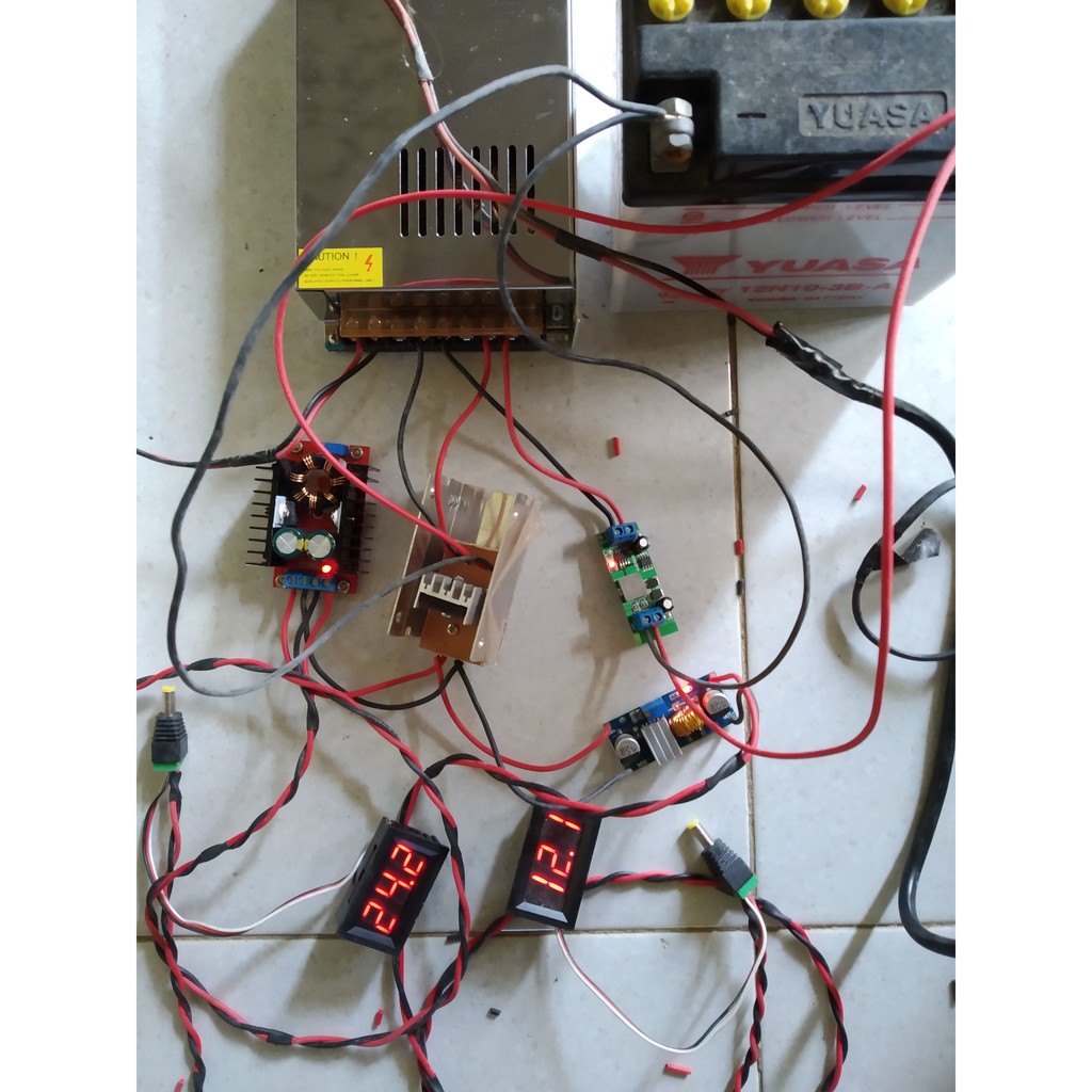 UPS DC 24v 12v 240 WatTanpa Box + Auto Charging Wifi Hotspot RT/RW Net