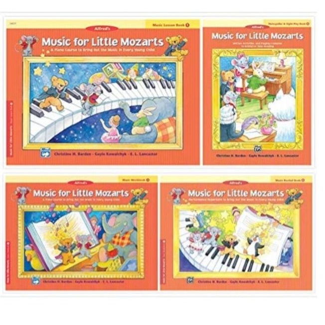 Buku Music for Little Mozart available lesson book, workbook, recital book, discovery book