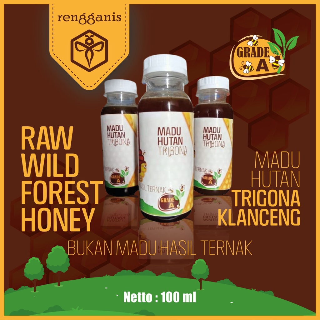 

Madu Murni Asli 100 ml Grade A Nektar Trigona Klanceng 100% Alami Pure Natural Raw Honey Kesehatan