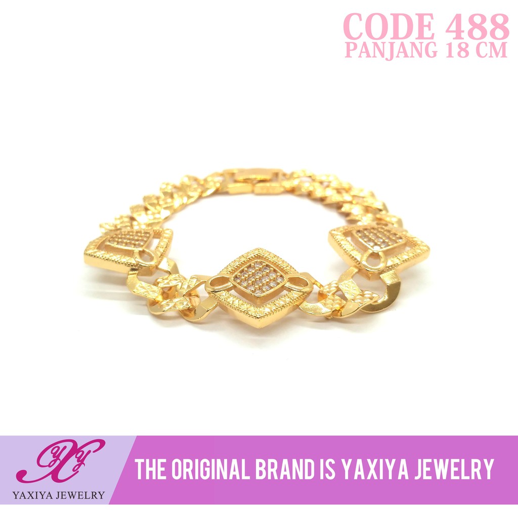 

Gelang Lapis emas permata Perhiasan imitasi Gold18k Yaxiya Jewelry 488