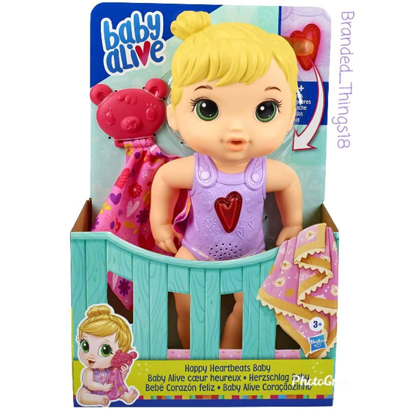 Baby Alive Happy Heartbeats Baby doll babyalive heartbeat heart beat talk sing sound light original 