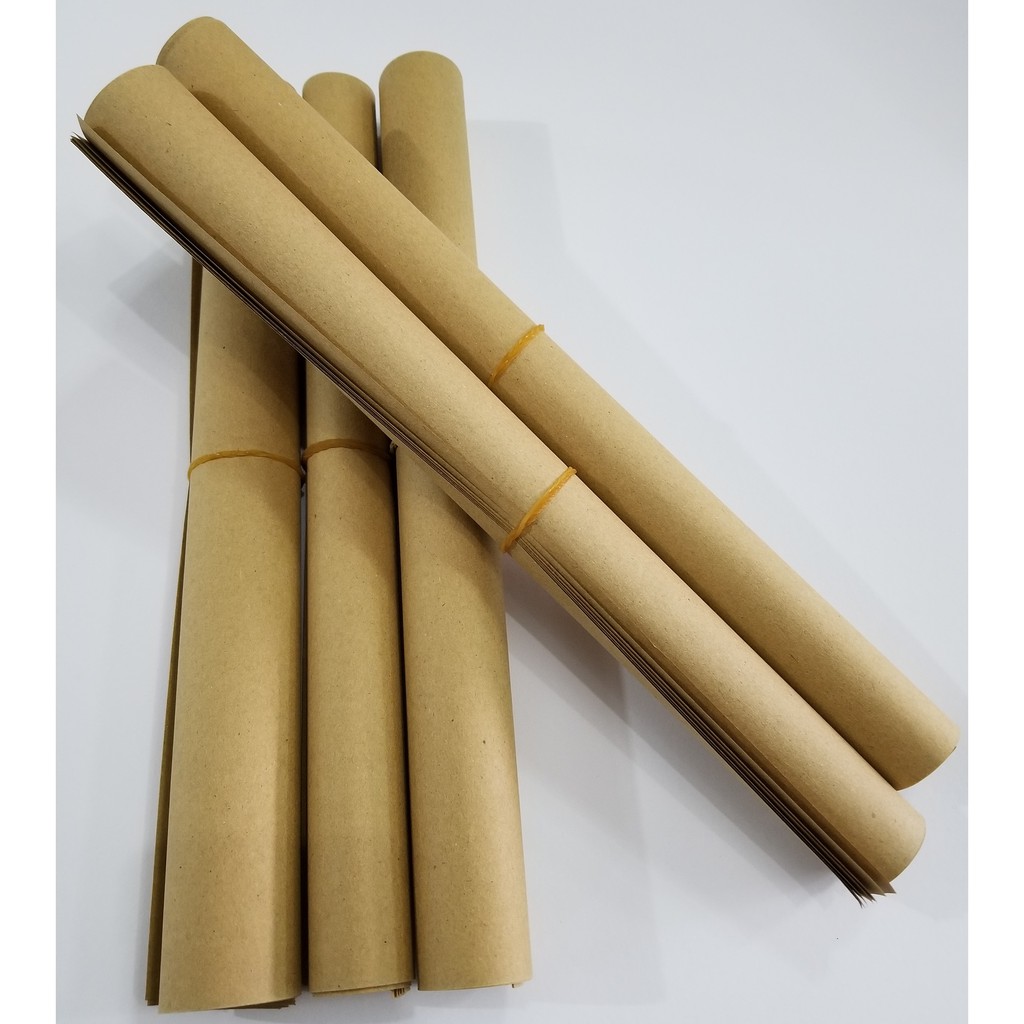 

Kertas Samson Kraft 80gr ukuran 45x60 cm / Kertas Pembungkus / Kertas Coklat Kajang