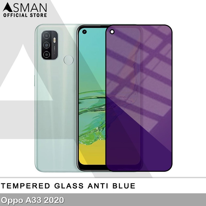 Tempered Glass Blue Light Full Lem OPPO A33 2020 Anti Radiasi