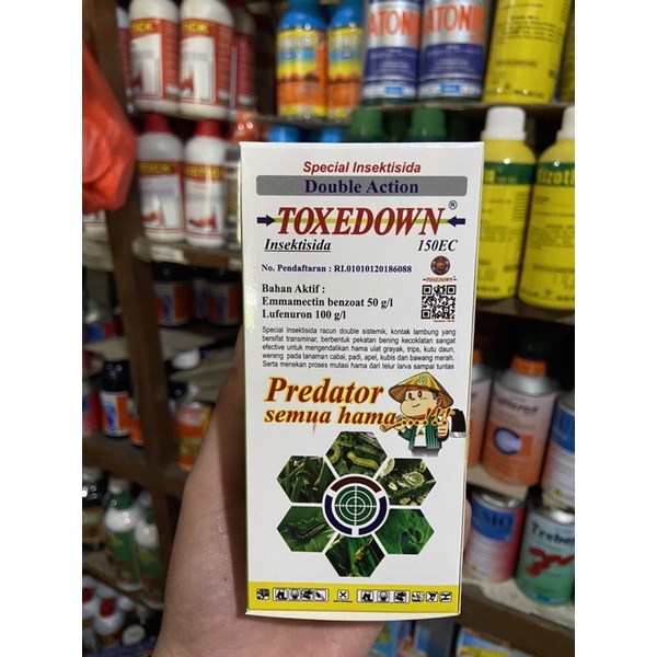 insektisida toxedown 250ml obat ulat ampuh toxedown emmamectin dan lefenuron 150ec