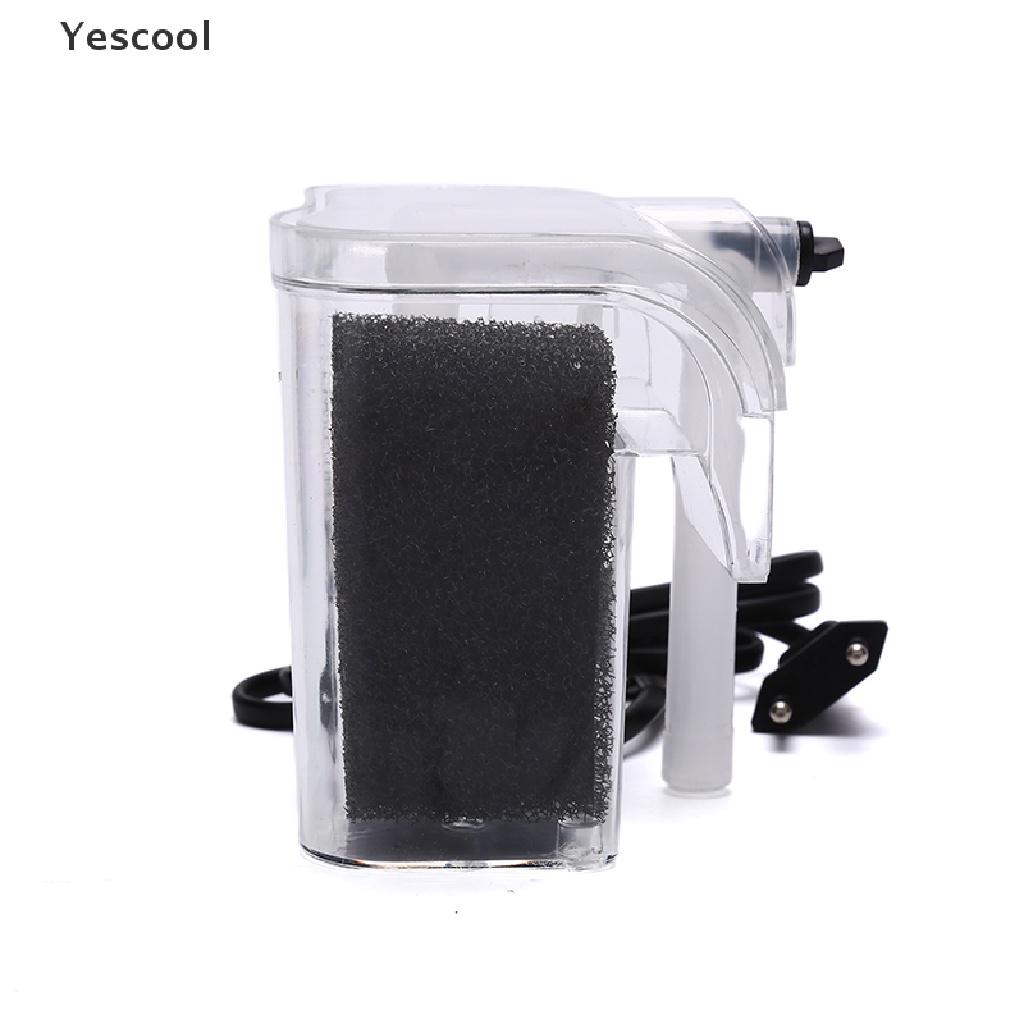 Yescool New Waterfall Hang On External Oxygen Pump Water Filter F Aquarium Fish Tank .