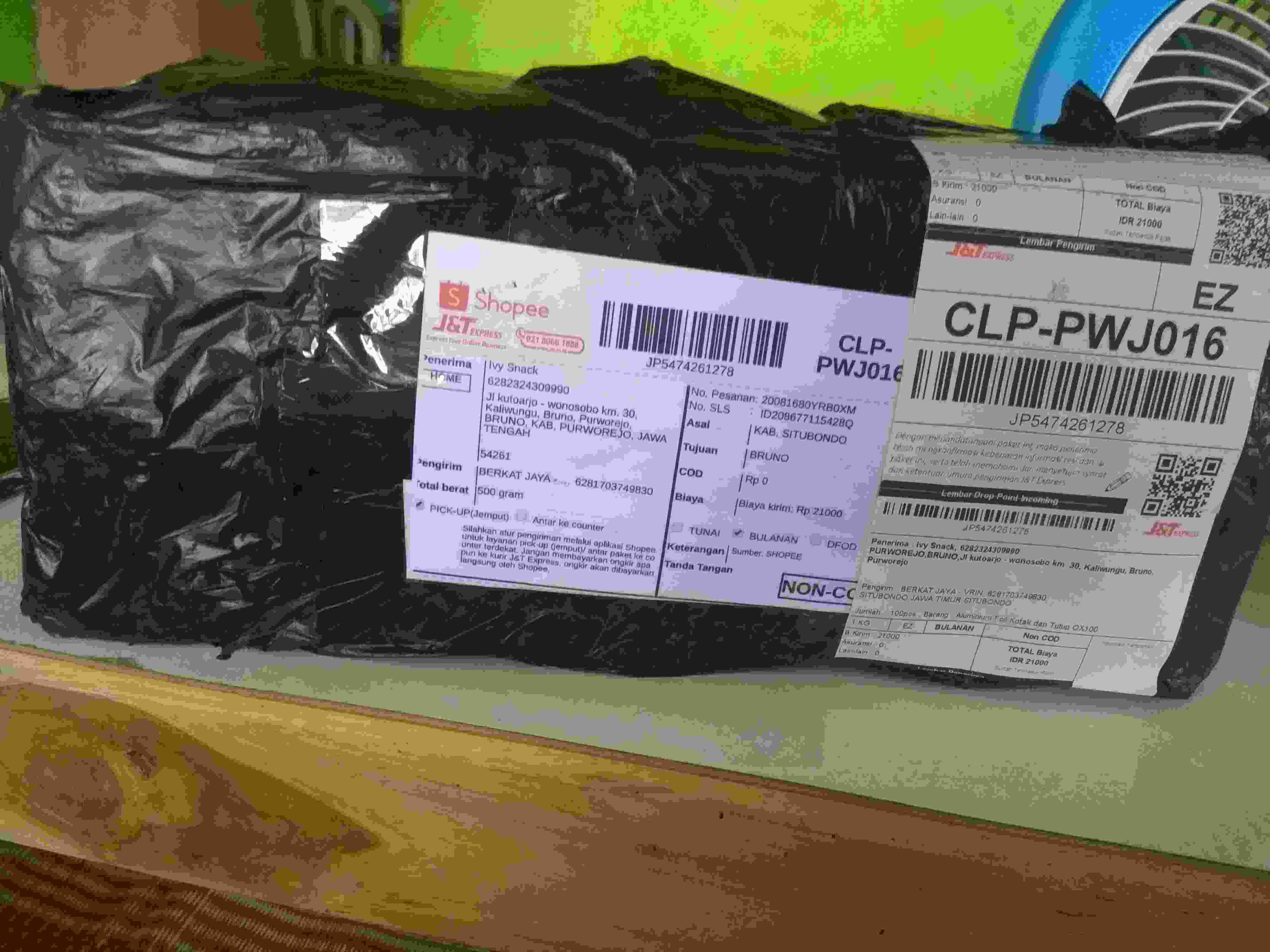 Aluminium Foil Kotak Dan Tutup Ox100