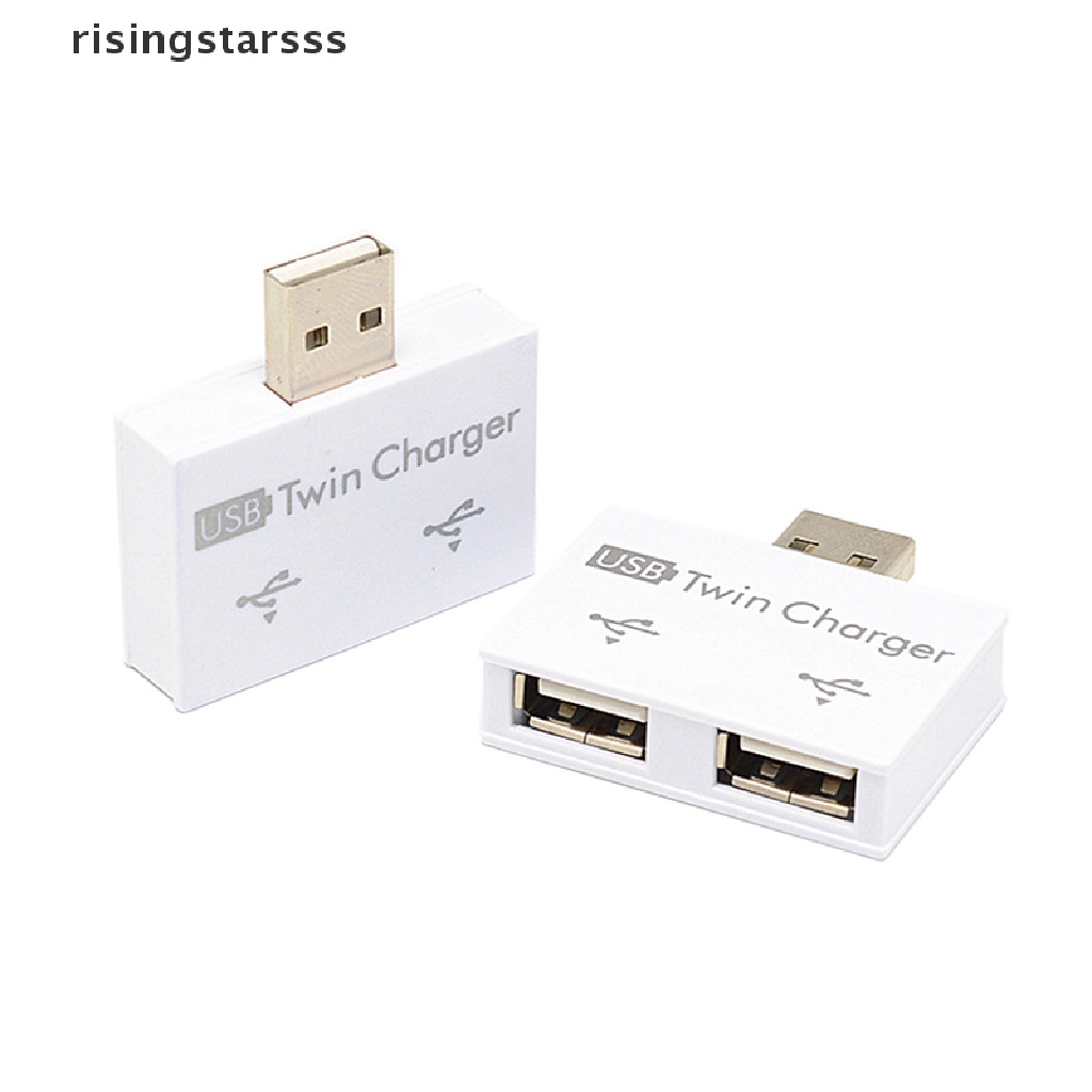 Rsid Hub Splitter 2 Port Usb 2.0 Male Ke Twin Charger