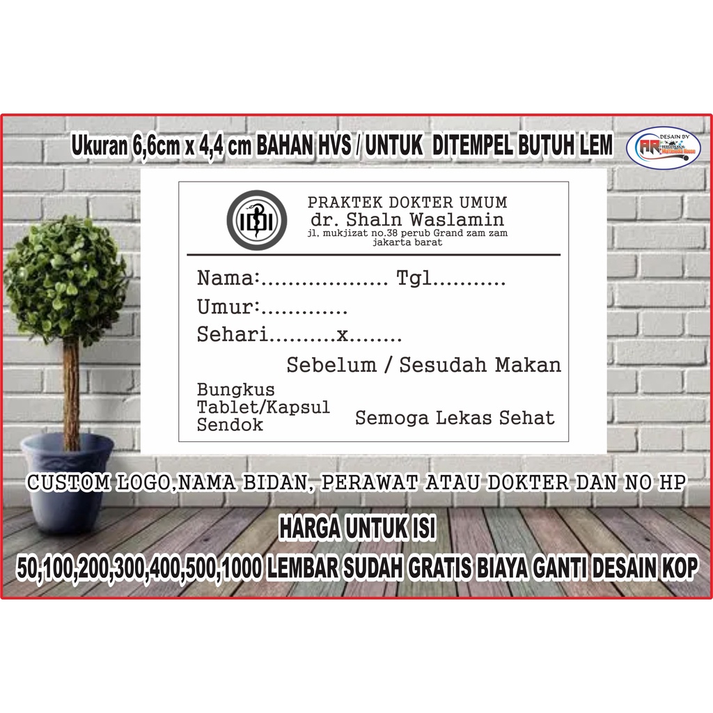 

SATU PACK ETIKET SYRUP, ETIKET OBAT, BIDAN, DOKTER, PERAWAT,KLINIK DLL