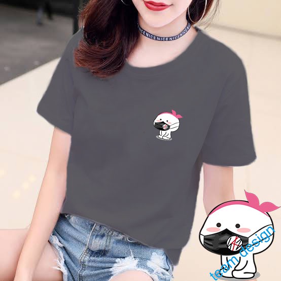 YOURSTYLE1119 - KAOS PENTOL KARAKTER BAJU KAOS WANITA DISTRO UNISEX OVERSIZE PRIA JUMBO CASUAL