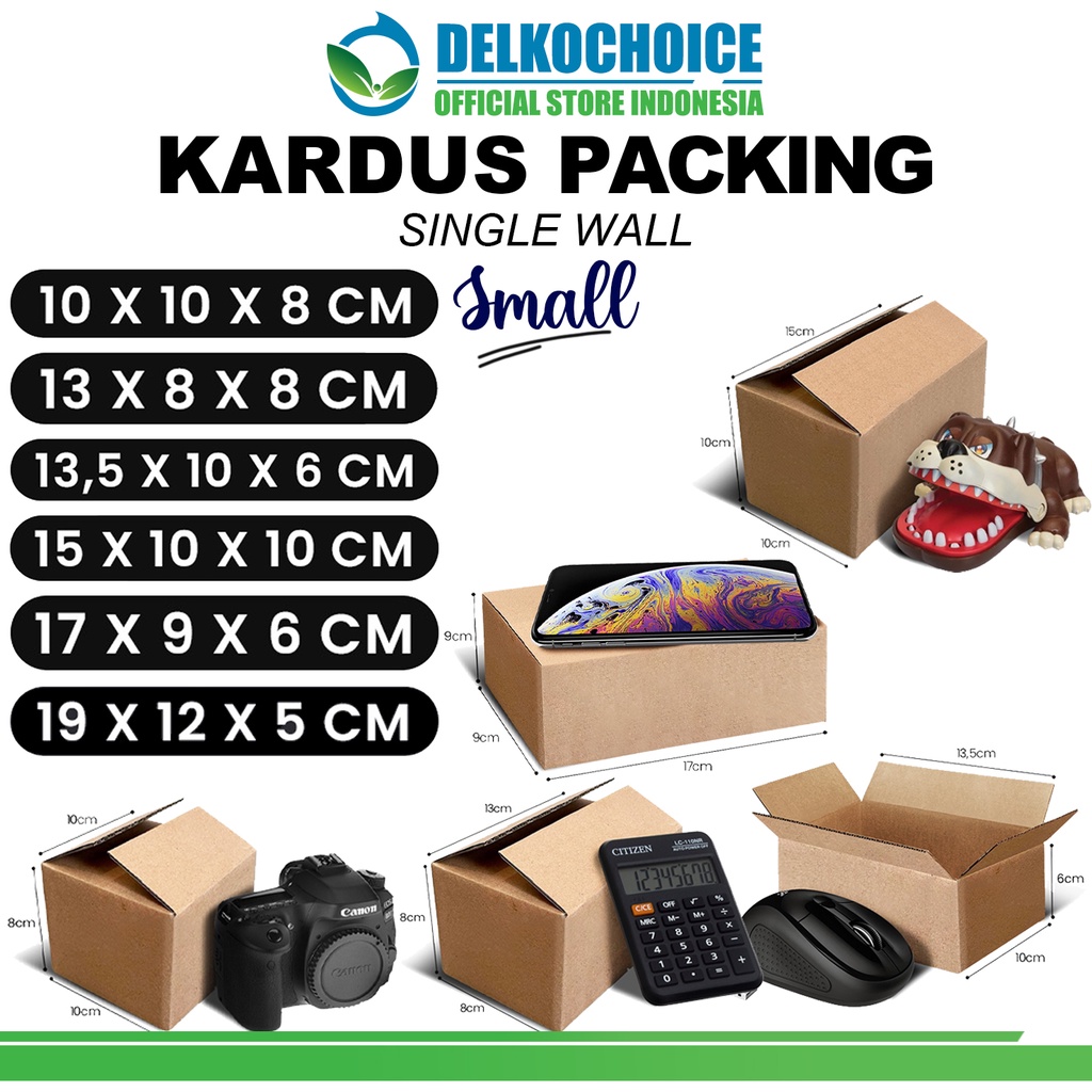 

KARDUS PACKING KARTON BOX SMALL DUS KOTAK PACKAGING KECIL POLOS TEBAL RUSFET