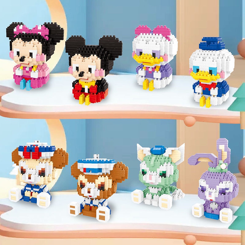 Nano Block Mainan Cartoon Cute Small Particle Puzzle Toy Compatible Building Blocks Susun DIY