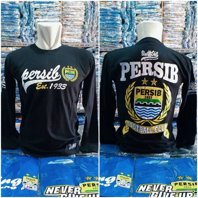 Kaos persib baju bobotoh lengan panjang cewe cowo