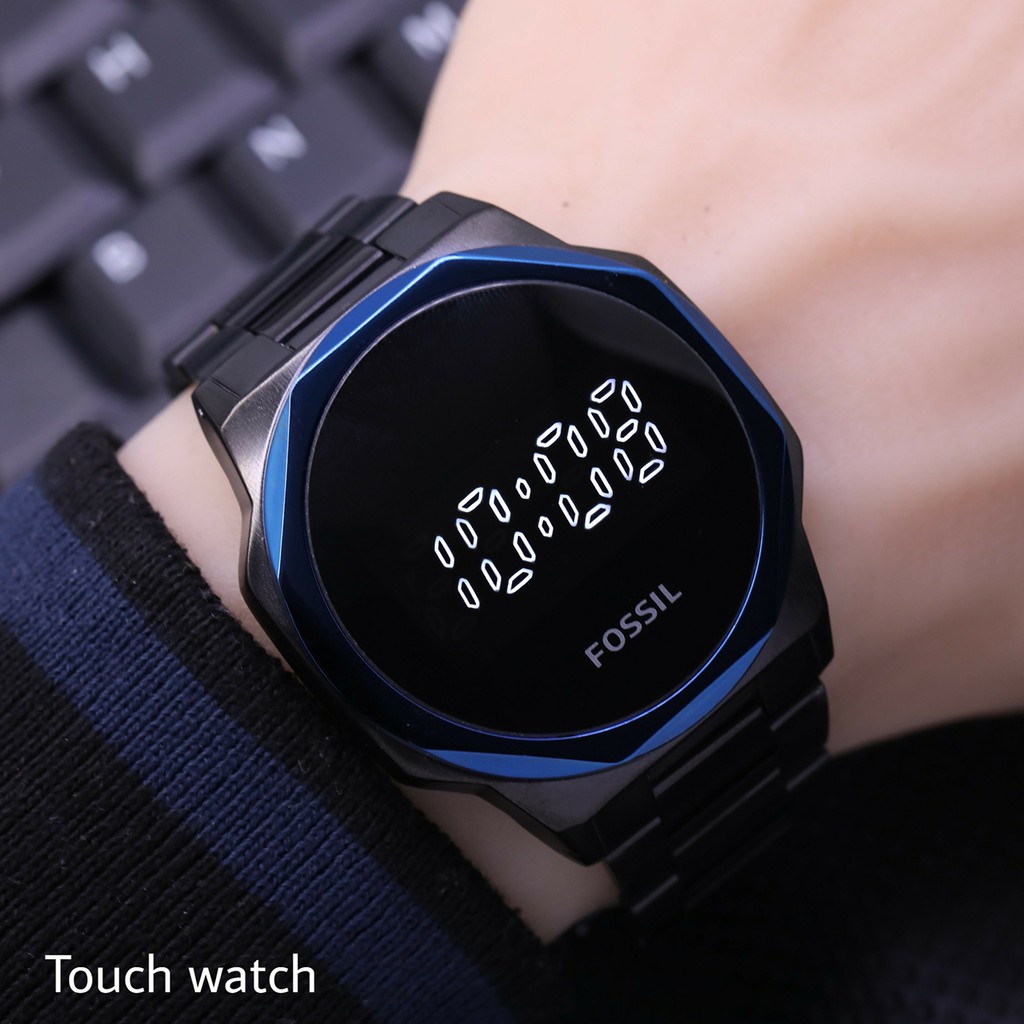 Jam tangan Pria Fashion FL 4,3CM Bulat Touch Screen TanggalBulan Aktif/Jam Tangan Cowok Layar Sentuh