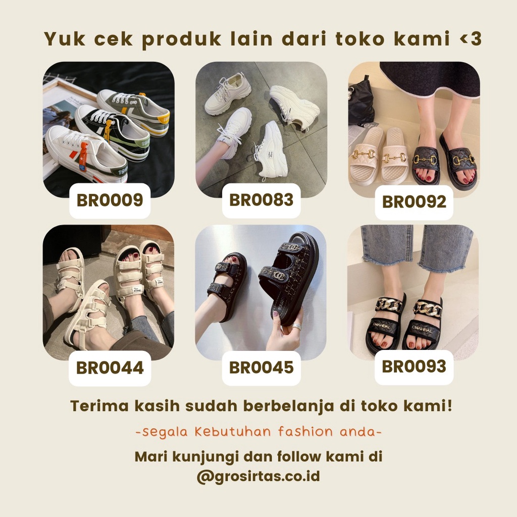 TOPGROSIR LV0009 Sepatu Fashion Wanita Import Motif Angka 1990 Terbaru Kekinian