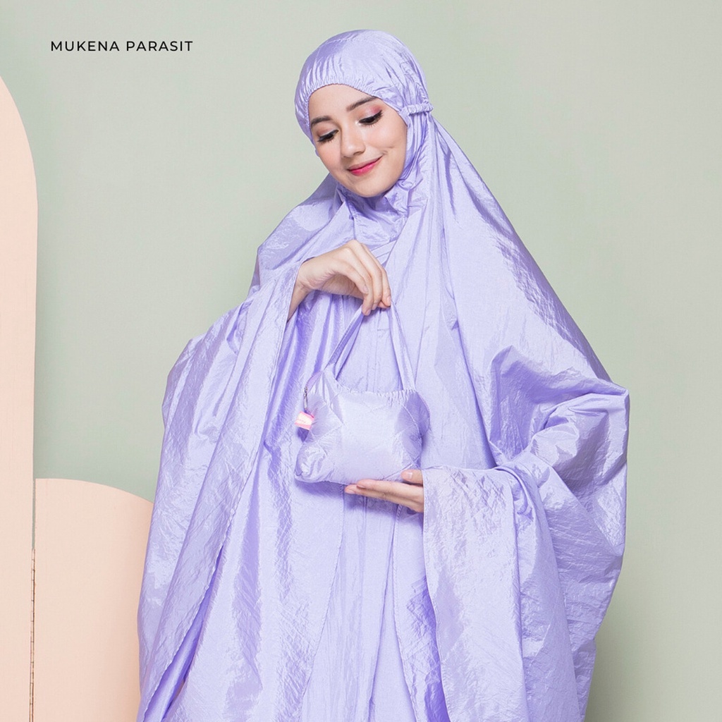 Arbifa - Set Sajadah + Mukena Parasut Traveling Azizah Dewasa Parasit Premium