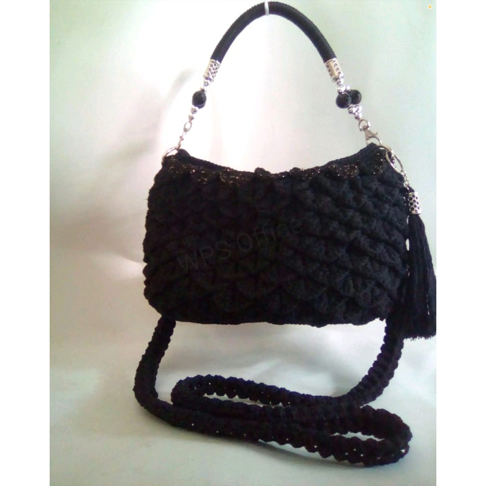 Tas rajut crocodile