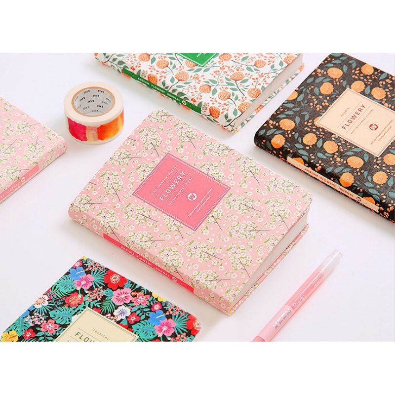 2022 Cute Agenda Planner Monthly Weekly Plan Portable A6 Pocket Notebook Cute Diary Flower Journal Office Stationery