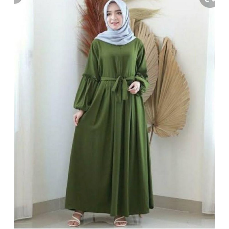 GAMIS LARISA // REMPEL TANGAN/AESPA MAXI DRESS