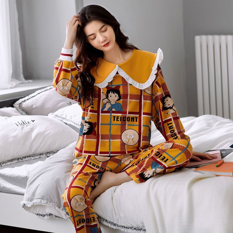 BAJU TIDUR IMPORT SUPER PREMIUM SETELAN LENGAN PANJANG MURAH MOTIF TERBARU KOREA STYLE C03-A1