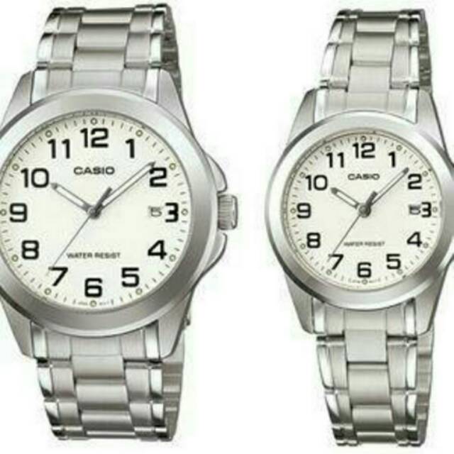 Jam Tangan Casio Original Couple 1215A-7A (Harga Sepasang)