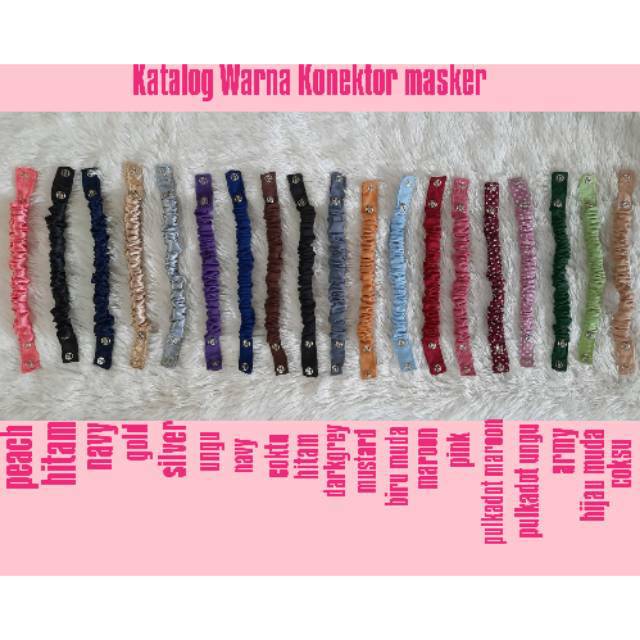 konektor masker grosir/pengait masker/konektor masker kancing jepret