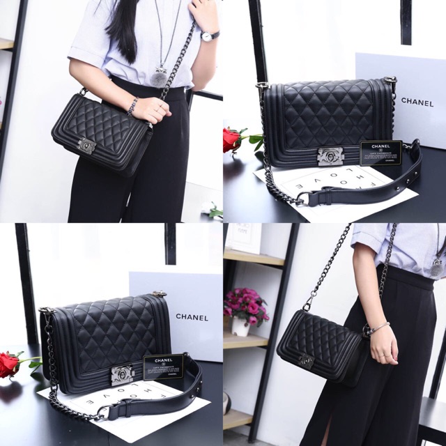 Chanel Boy Bag Include Box Chanel..... Kode L5804-2