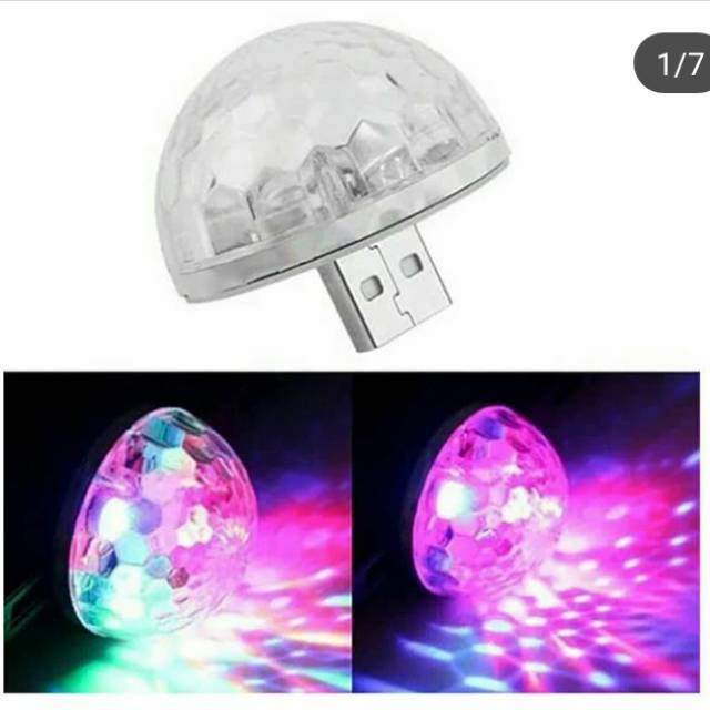 Lampu LED USB disco mini