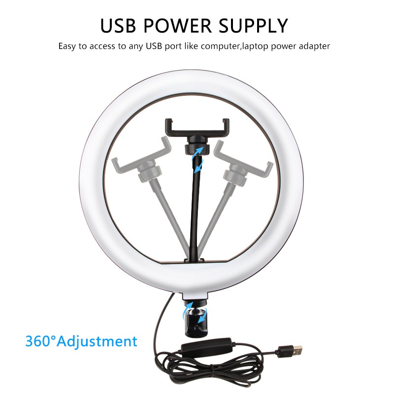 26CM Live Broadcast MAKE UP MUA LAMPU CINCIN DIMMABLE PHOTO STUDIO RINGLIGHT